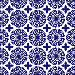 abstract seamless pattern, blue, ethnic, indigo, blue, wallpaper, repeat, background 