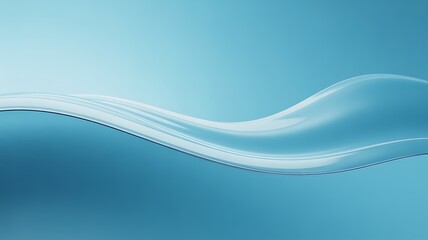 Elegant blue wave design element for modern digital backgrounds