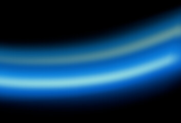 Fototapeta premium Soft glowing blue blur gradient flowing wave on dark background