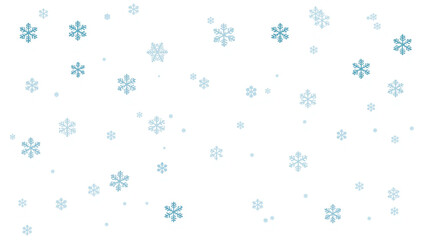 Soft White Snowflakes Floating in Winter Air