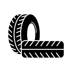 Tire Icon Glyph