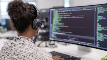 Black view programming and coding are being developed in the digital technology industry.