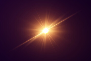 Bright golden explosion of light and flash.