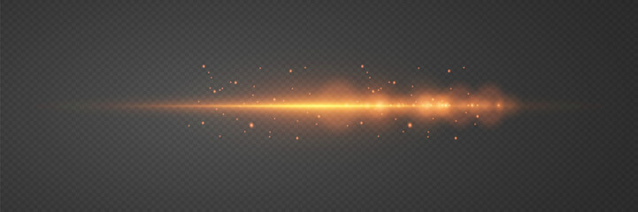 Glowing energy of light and rays. On a transparent background.