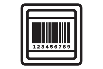 Clean flat vector illustration of a generic QR code icon for apps, payment systems, and digital marketing. EPS 10