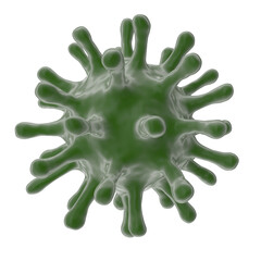 Coronavirus isolated transparent background realistic photo 3d rendering PNG with alpha channel
