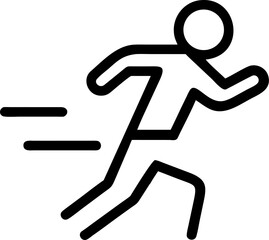 running man silhouette