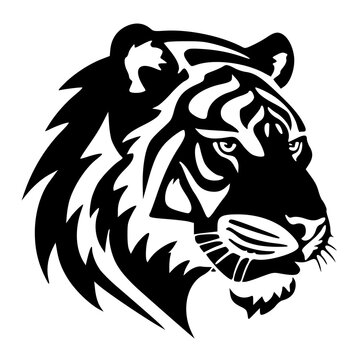 tiger head vector , vector illustration of head tiger , Tiger head tattoo 