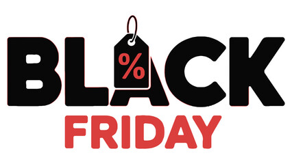Black Friday sale shopping event logo