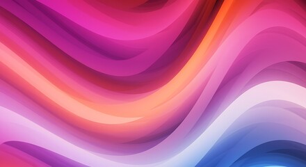 Title: Abstract colorful wavy lines background with vibrant pink, purple, and blue hues