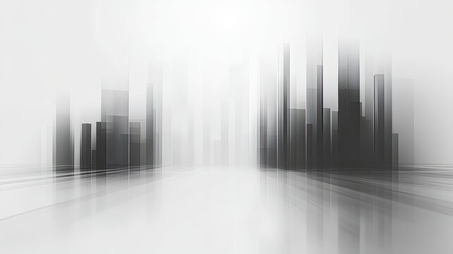 Abstract cityscape showing a futuristic architectural background with overlapping transparent rectangles creating a dynamic urban concept and digital technology representation - Powered by Adobe