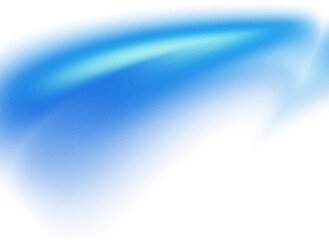 Grainy sweeping electric blue blur gradient curve line on black background