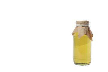 Humanitarian aid. Various food items for donation isolated on white background
