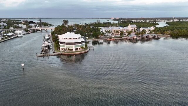 Snead Island Cutoff pass through in Palmetto Florida, upscale real estate with entry to Tampa Bay
