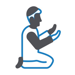 Prayer Vector icon which can easily modify or edit