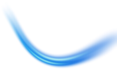 Grainy soft glowing blue blur gradient swoop line on dark background