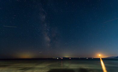 Milky Way over Coastal Cliffs