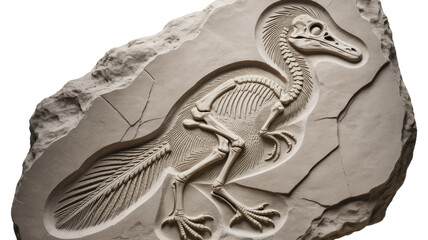 Naklejka premium Archaeopteryx Fossil in Rock Matrix