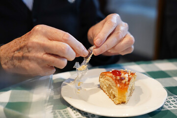 Epiphany cake with hidden bean