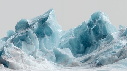 Obraz premium Blue Ice Peaks in Polar Wilderness