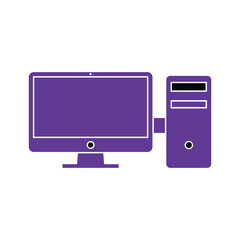 Desktop Computer and Server Icon