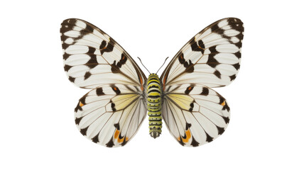 Obraz premium Delias eucharis butterfly on transparent background