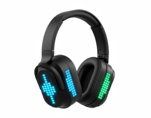 RGB LED Gaming Headphones Over Ear Wireless Headset