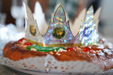 Three Kings cake of Christmas tradition