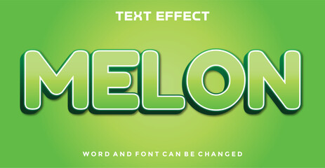 Melon editable text effect