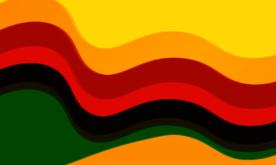 Abstract Colorful Waves in Warm Gradient Design for Creative Backgrounds, Stock Images, Projects