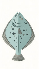 Ceramic Fish Decorative Figurine with Spots.