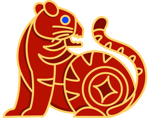 Chinese Zodiac Tiger Illustration