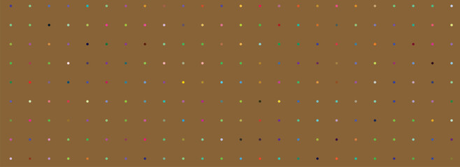 Seamless vector illustration of a vintage abstract background design featuring yellow and brown water drops and polka dot circle patterns on a textured paper backdrop fabric