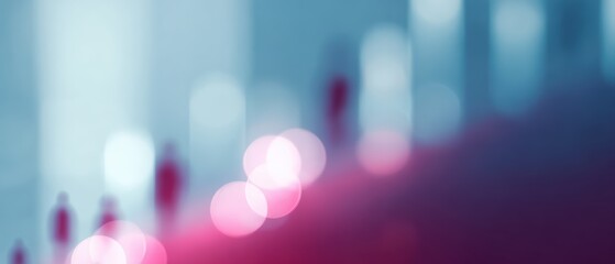 business growth concept with abstract light lines and festive tone