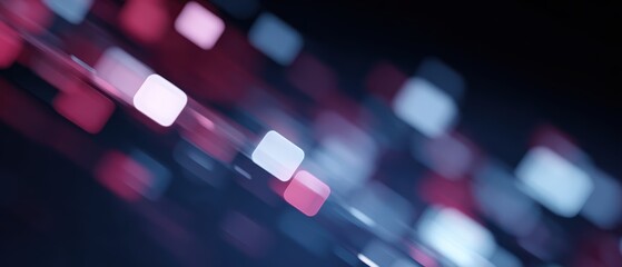 technology future concept with glowing abstract shapes