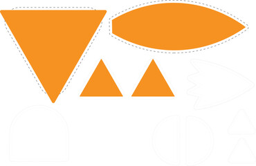 Set of geometric shapes. Vector illustration isolated on a white background.