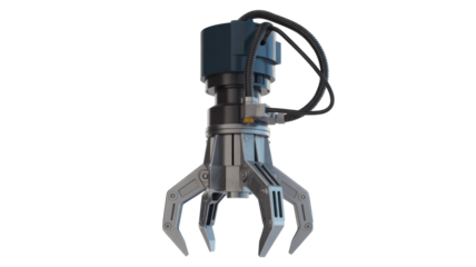 Robotic Claw on Transparent Background