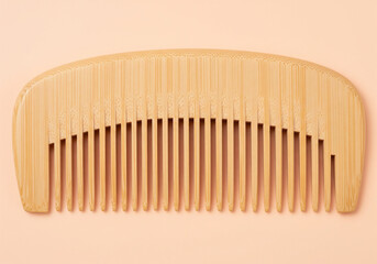 Natural Bamboo Wood Hair Styling Comb for Gentle Detangling and Scalp Massage