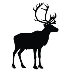 Majestic stag silhouette with transparent background © StockSynergy