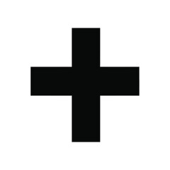 Obraz premium Medical cross symbol on transparent background