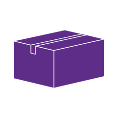 Purple box with white outline