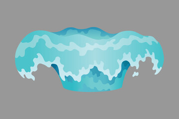 Dripping water special effect fx animation frames sprite sheet. Clear water drop burst frames for flash animation in games, video and cartoon