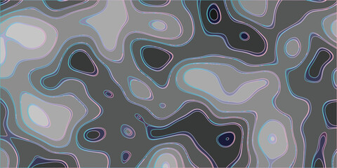 Soft abstract topographic contour lines with pastel pink and blue edges and subtle gradient shading creating a gentle, flowing background pattern