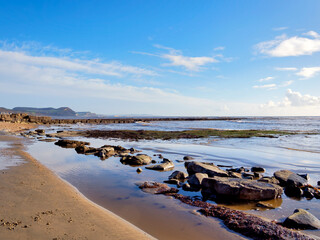 Church Cliff Beach in Winter at Lyme Regis Dorset