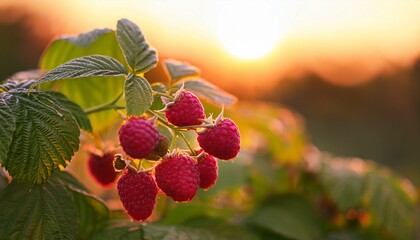 wild strawberry of autumn leaves