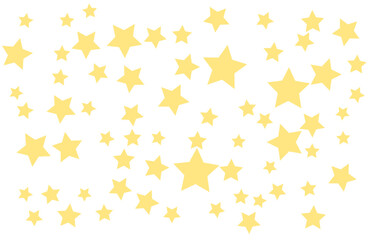 Scattered Yellow Star Pattern Background for Celebration and Design