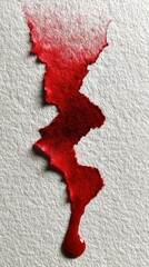 Abstract Red Glitter Splash Against Silver Glitter Background With Dripping Effect