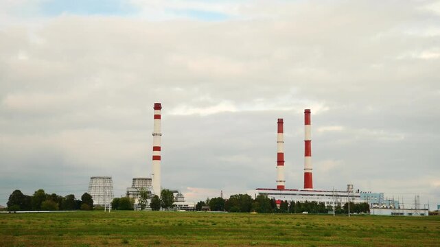 smoke from the Grodno Azot plant in Belarus