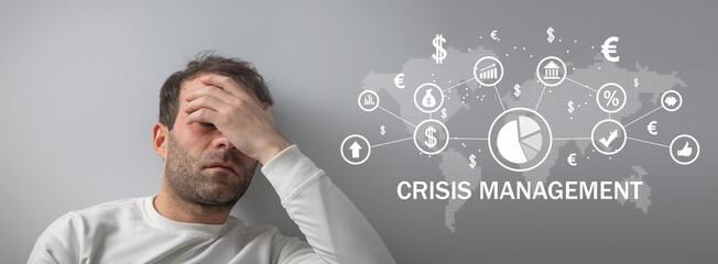 Concept of Crisis Management. Business. Finance