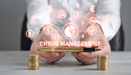 Concept of Crisis Management. Business. Finance